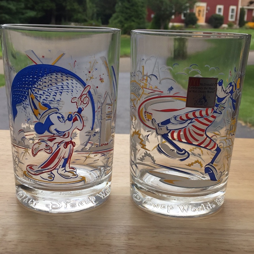 Disney Twenty-Fifth Commemorative Glasses (2)